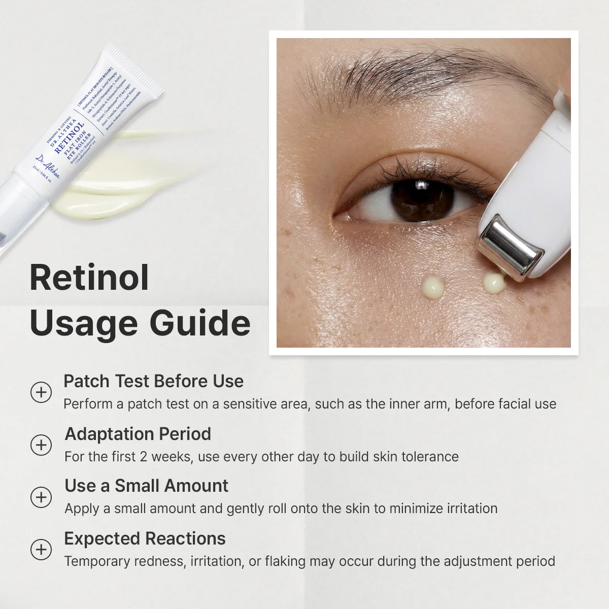 Dr. Althea – Retinol Flat Iron Eye Roller 25ml – Bild 2
