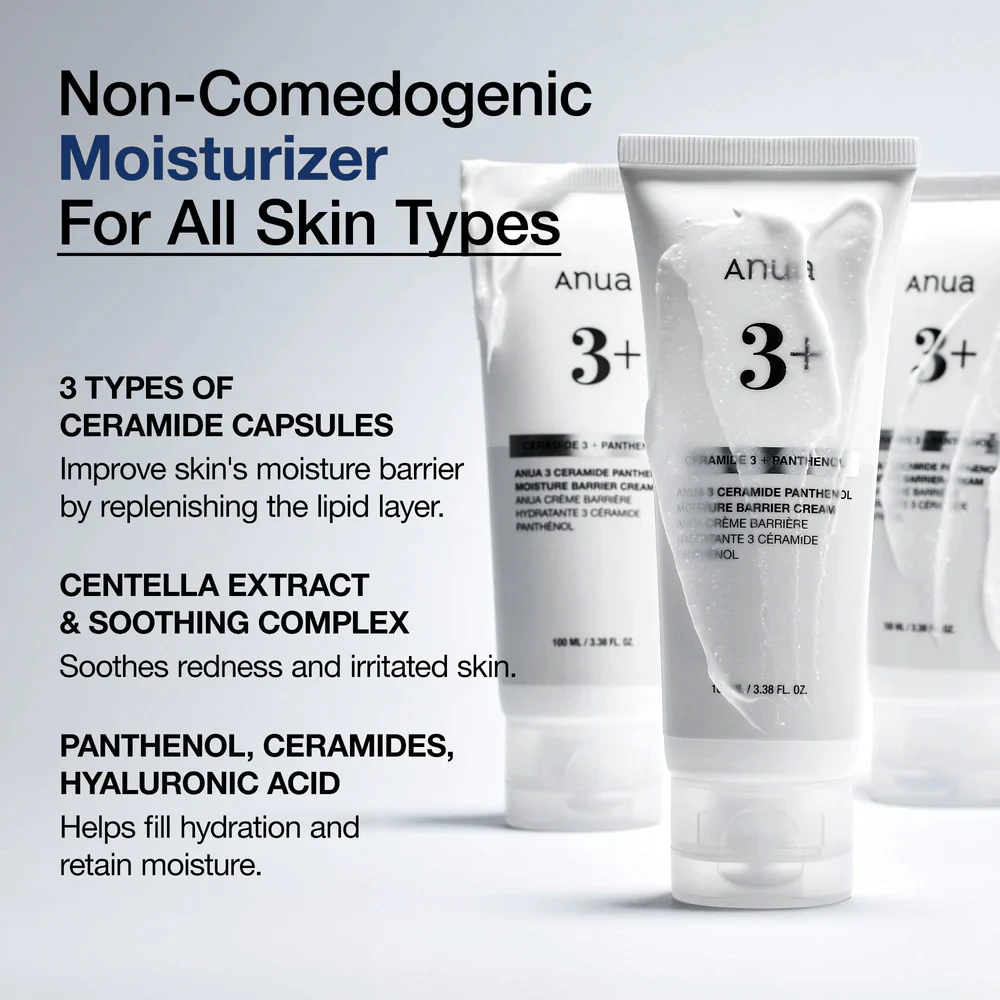 Anua - 3 Ceramide Panthenol Moisture Barrier Cream 100ml – Bild 2