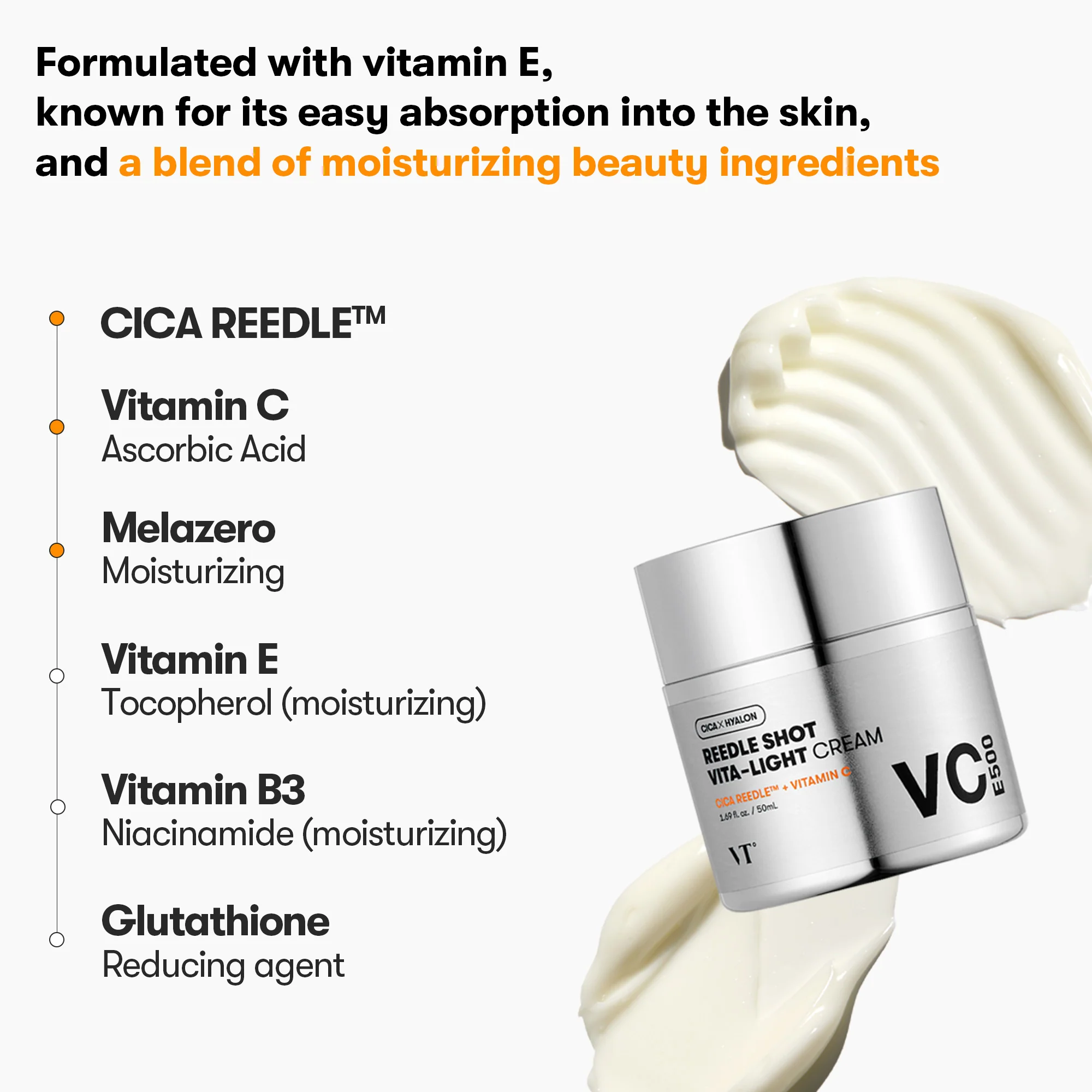 VT Cosmetics - Reedle Shot Vita-light Cream 50 ml. - Изoбражение 2