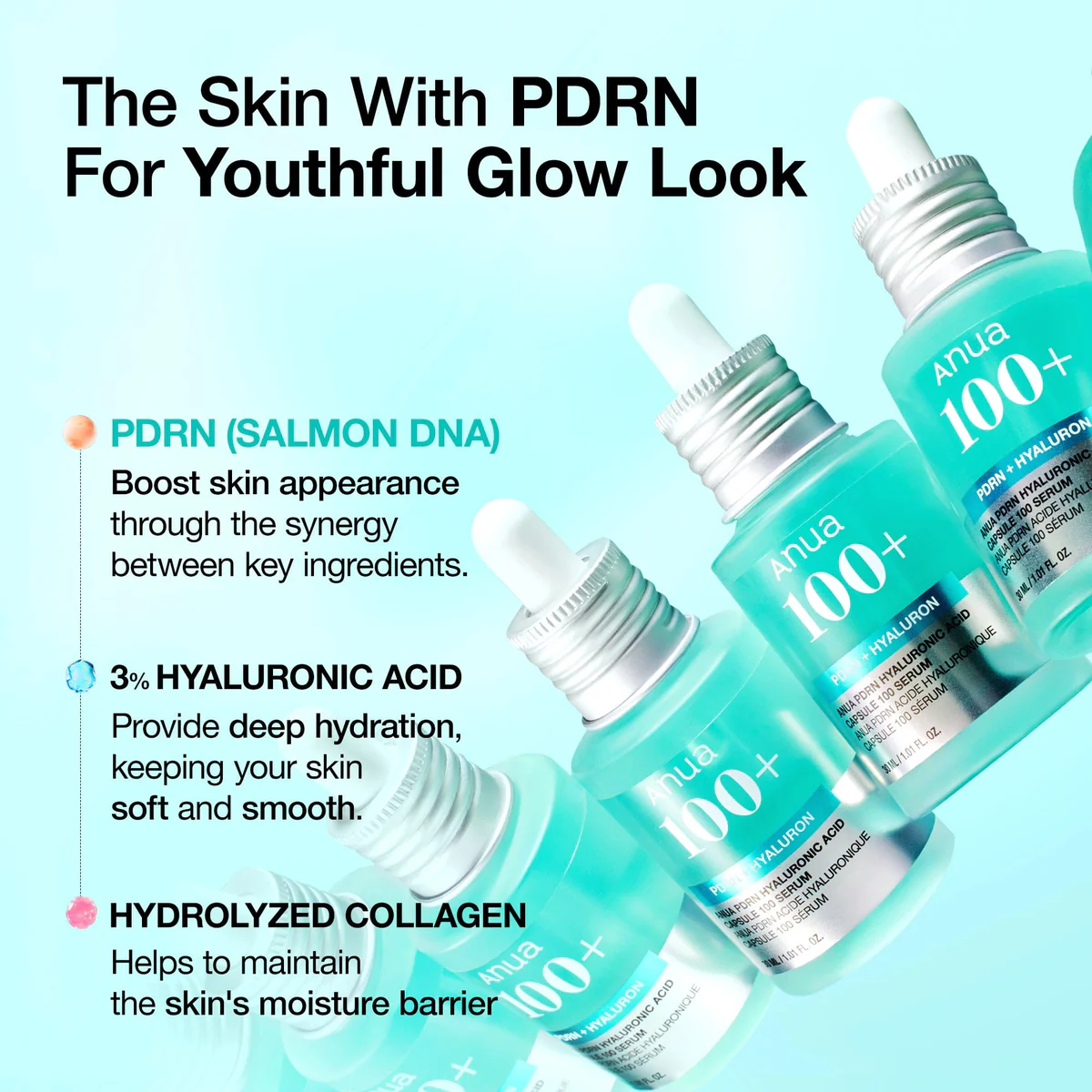 Anua - PDRN Hyaluronic Acid Capsule 100 Serum - Изoбражение 2