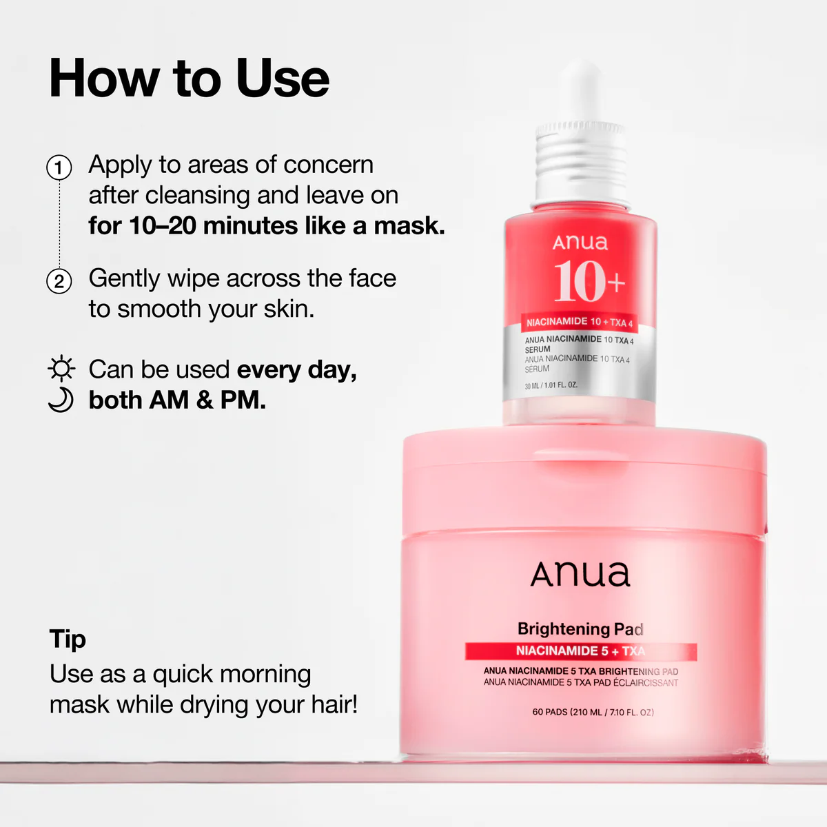 Anua - Niacinamide 5 TXA Brightening Pad (60 pads) – Bild 3